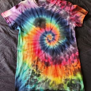 Tie Dye tee (Spiral over Ying Yang)